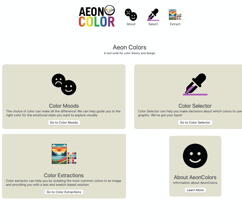 Aeon Color app screenshot